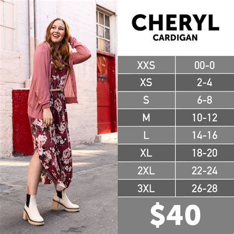 lularoe cheryl size chart.